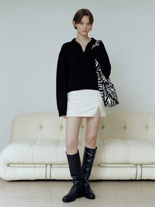 商品HACKESCH|Moss Knit Top (Black),价格¥514,第5张图片详细描述