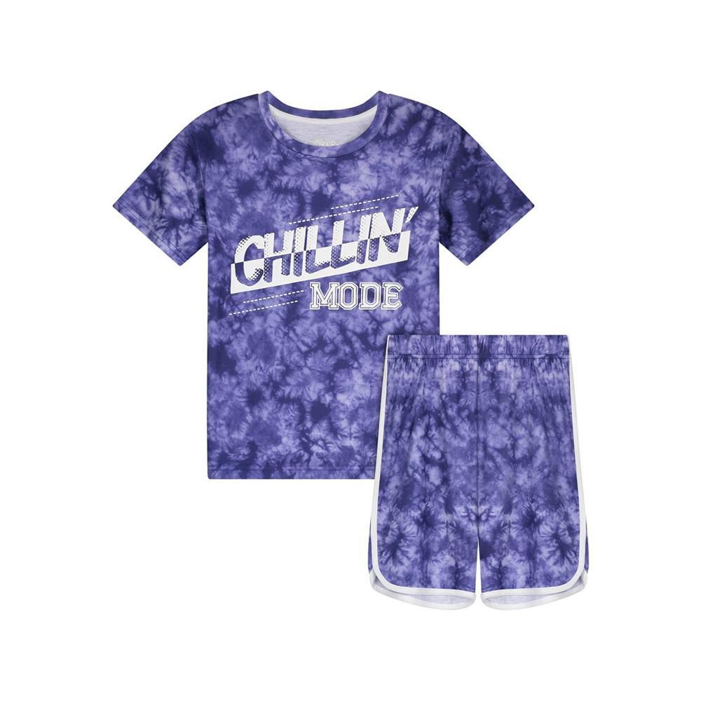 商品Sleep On It|Big Boys T-shirt and Shorts Pajama Set, 2 Piece,价格¥55,第1张图片
