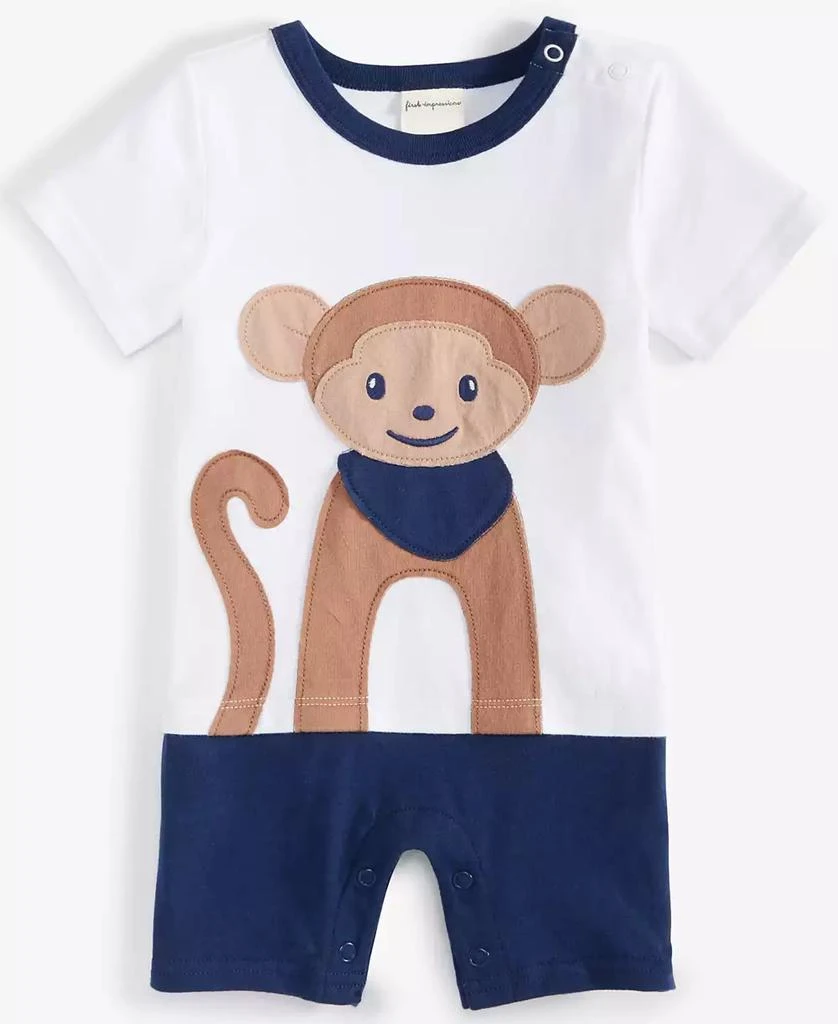 商品First Impressions|Baby Boys Monkey Sunsuit, Created for Macy's,价格¥46,第1张图片