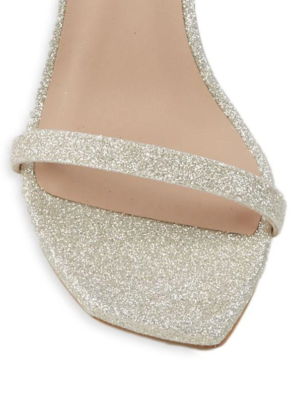 商品Stuart Weitzman|Amelina Metallic Stiletto-Heel Sandals,价格¥949,第5张图片详细描述