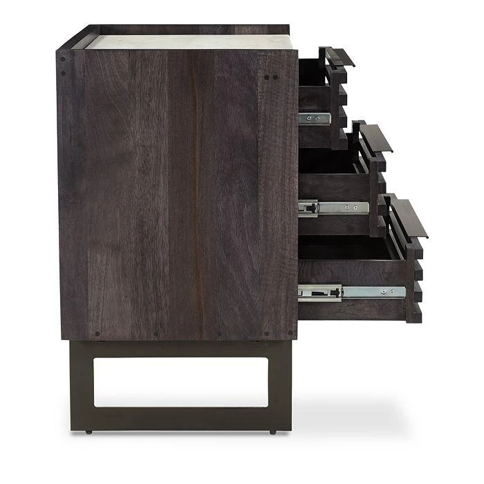商品MOE'S HOME COLLECTION|Paloma Three Drawer Chest,价格¥10114,第4张图片详细描述