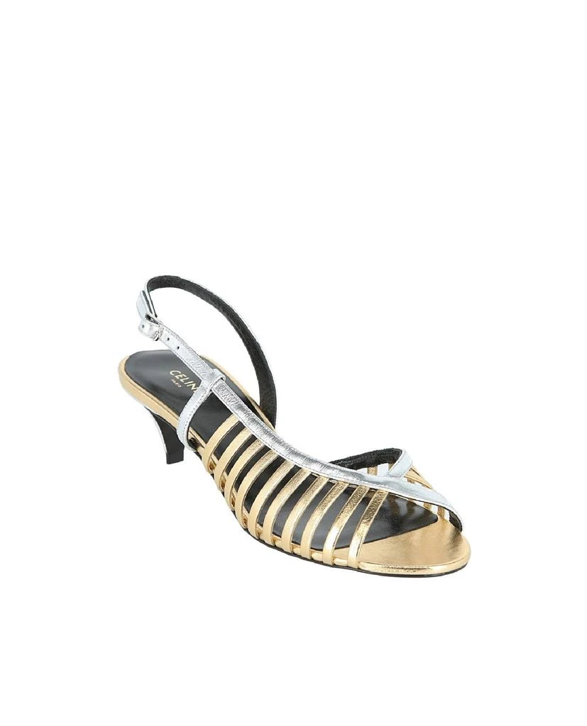 商品Celine|Sharp Two-Tone Strappy Sandals,价格¥3563,第2张图片详细描述