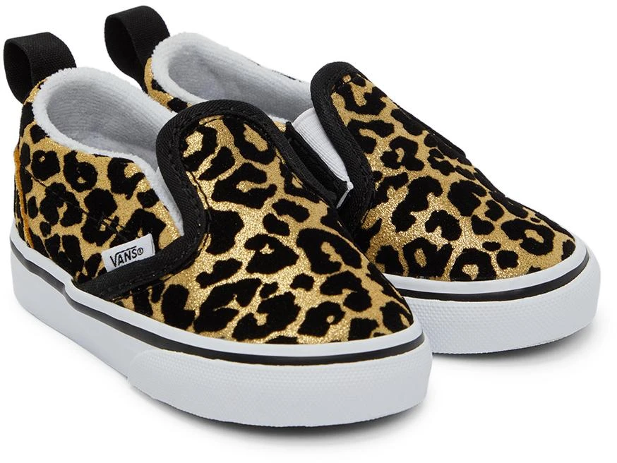 商品Vans|Baby Black & Gold Leopard Slip-On V Sneakers,价格¥205,第4张图片详细描述