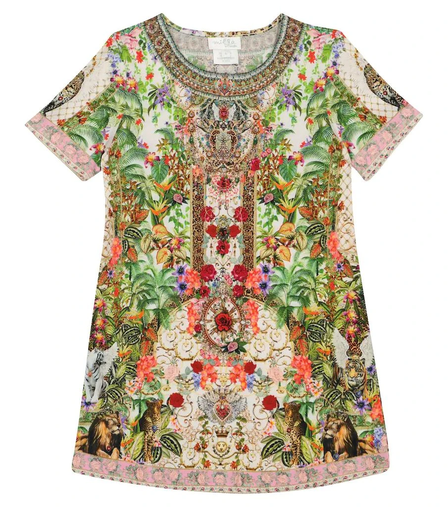 商品Camilla|Printed cotton T-shirt dress,价格¥862,第1张图片