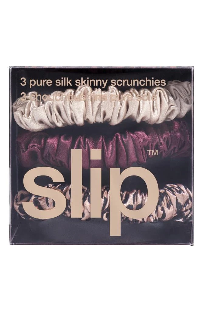 ��商品Slip|Pure Silk 3-Pack Skinny Scrunchies,价格¥163,第2张图片详细描述