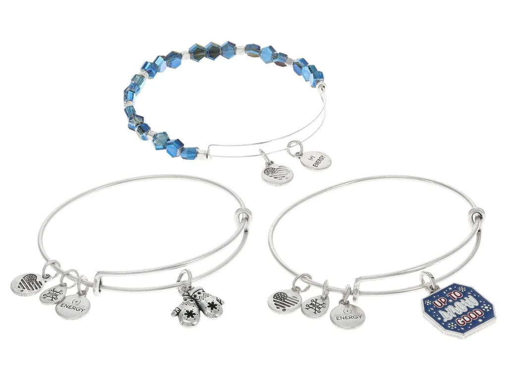 商品Alex and Ani|Up to Snow Good Set of 3 Bracelet,价格¥351,第1张图片