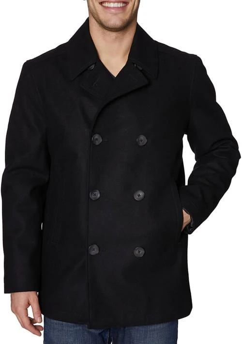 商品Nautica|Button Front Peacoat,价格¥661,第1张图片