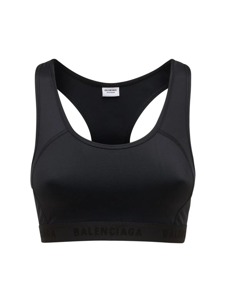 商品Balenciaga|Stretch Tech Cropped Sport Bra,价格¥3849,第1张图片