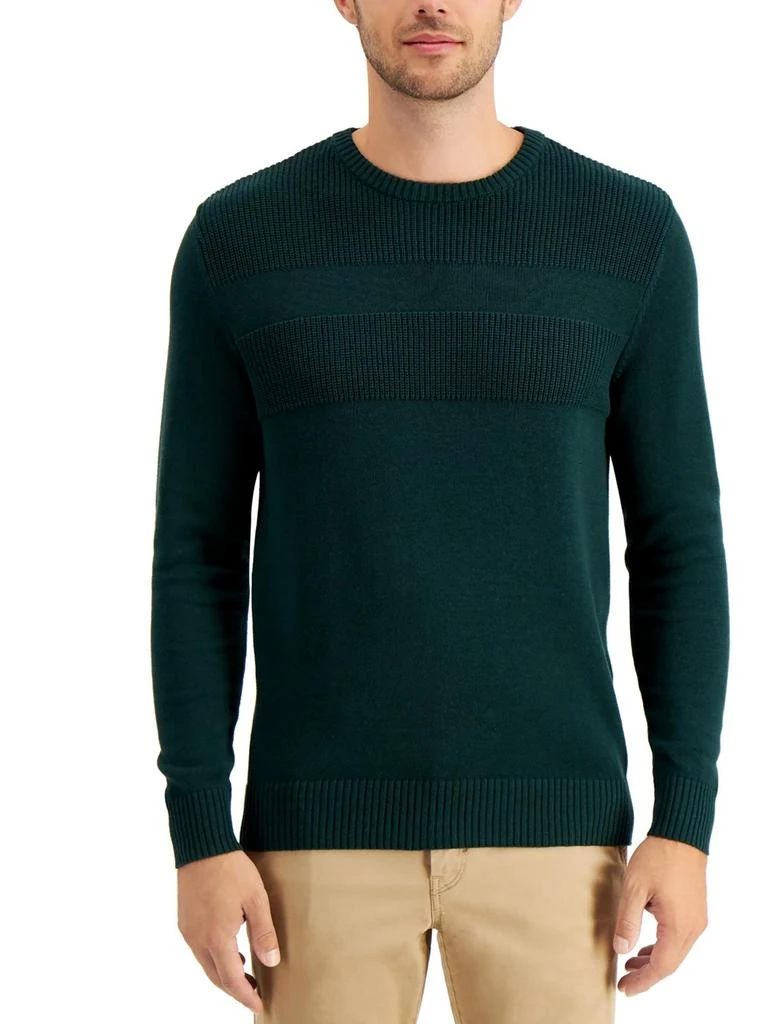 Mens Cotton Ribbed Trim Sweater 商品