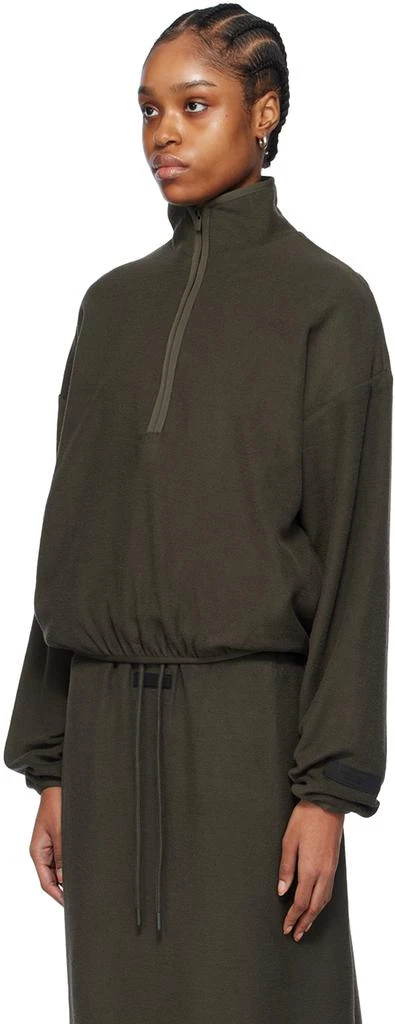 商品Essentials|Gray Half-Zip Sweatshirt,价格¥921,第4张图片详细描述