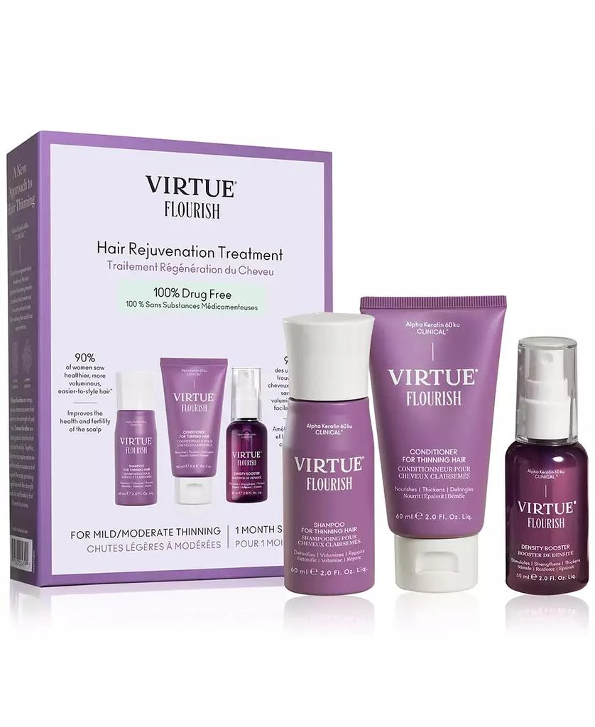 商品VIRTUE|3-Pc. Trial-Size Hair Rejuvenation Treatment Set,价格¥487,第1张图片