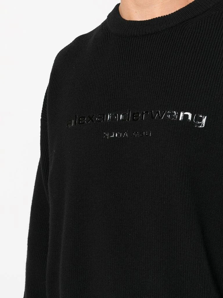 商品Alexander Wang|ALEXANDER WANG WOMEN PULLOVER WITH TPU LOGO PRINT,价格¥3412,第5张图片详细描述