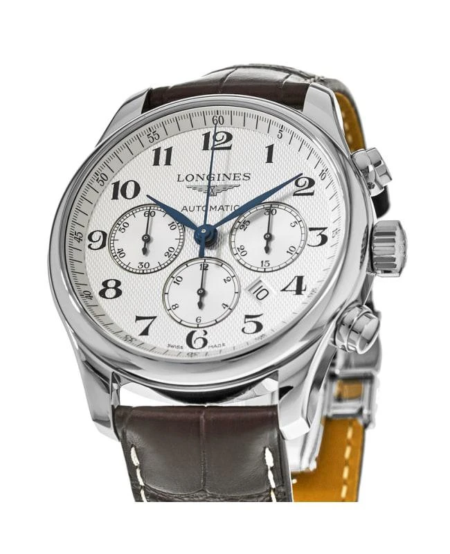 商品Longines|Longines Master Collection Automatic 44mm Silver Dial Brown Leather Men's Watch L2.859.4.78.3,价格¥18848,第2张图片详细描述