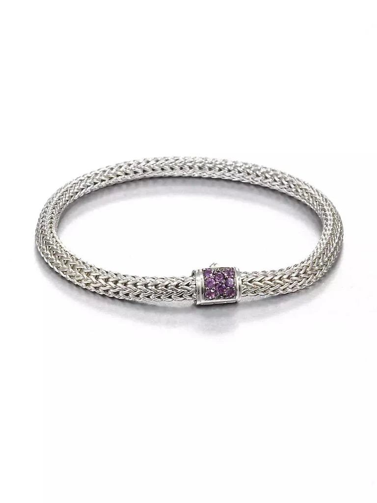 商品John Hardy|Classic Chain Gemstone &amp; Sterling Silver Extra-Small Bracelet,价格¥4125,第1张图片