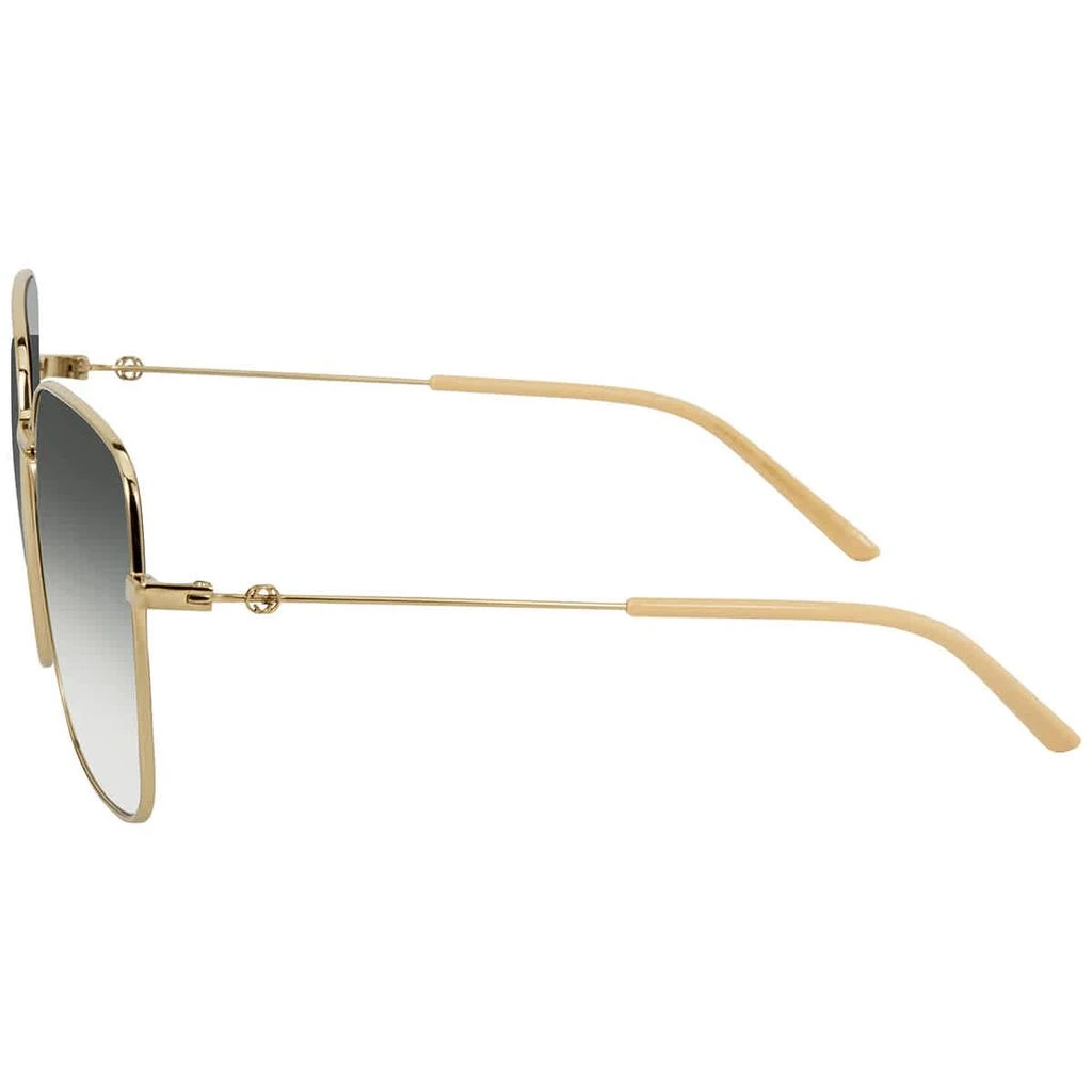 商品Gucci|Gucci Green Gradient Square Ladies Sunglasses GG0443S 004 60,价格¥1188,第3张图片详细描述