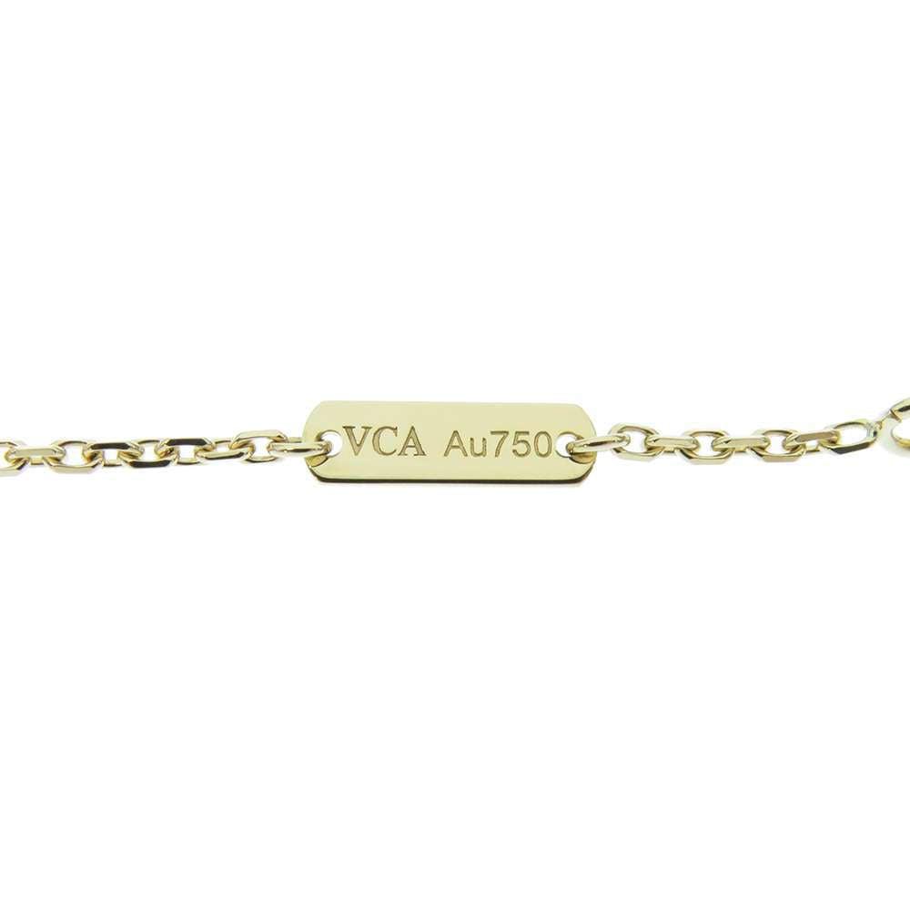 Van Cleef & Arpels Vintage Alhambra 18K Yellow Gold Carnelian Necklace商品第7张图片规格展示