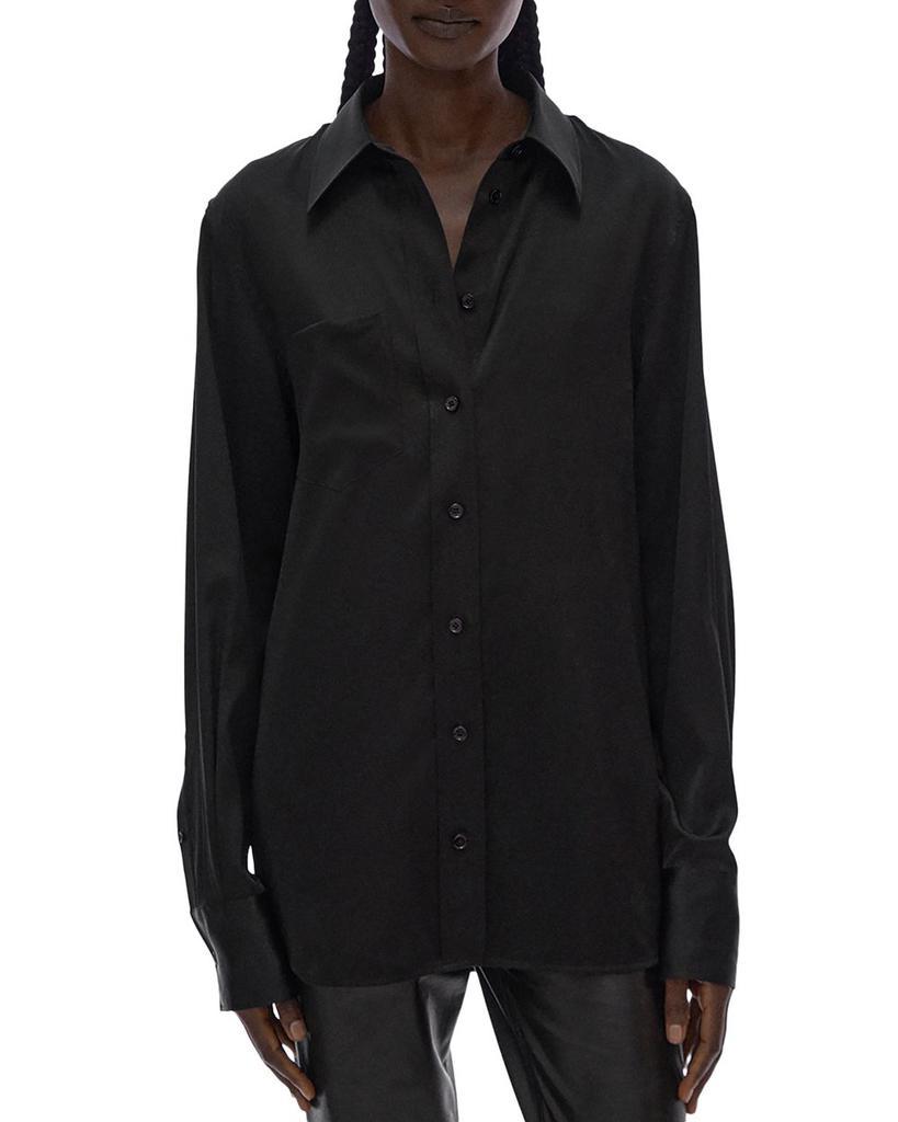 商品Helmut Lang|Core Stretch Silk Shirt,价格¥1980,第1张图片