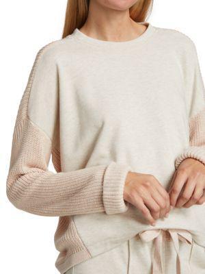 商品Splendid|Shea Mixed Media Sweatshirt,价格¥337-¥602,第6张图片详细描述