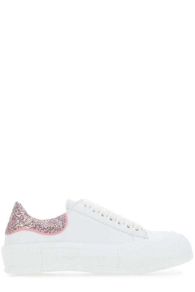 商品Alexander McQueen|Alexander McQueen Deck Plimsoll Lace-Up Sneakers,价格¥2292,第1张图片