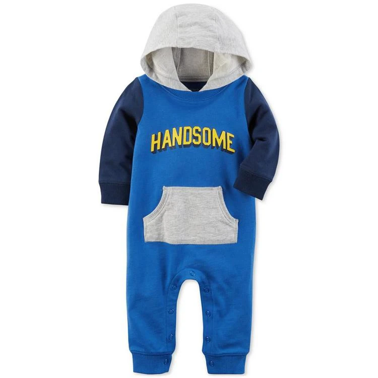 商品Carter's|Hooded Handsome Cotton Coverall, Baby Boys,价格¥53,第1张图片