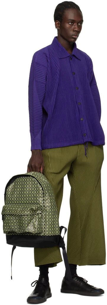 商品Issey Miyake|Green & Black Daypack Reflector Backpack,价格¥7330,第4张图片详细描述