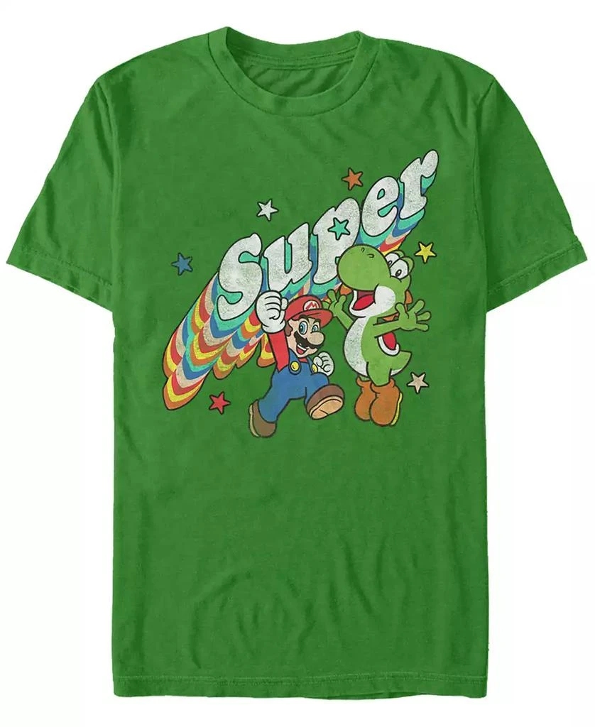 商品Nintendo|Nintendo Men's Super Mario Super Friends Mario Yoshi Short Sleeve T-Shirt,价格¥187,第1张图片