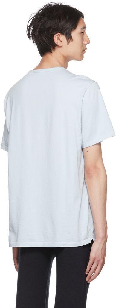 商品Vince|Blue Garment Dye T-Shirt,价格¥361,第5张图片详细描述