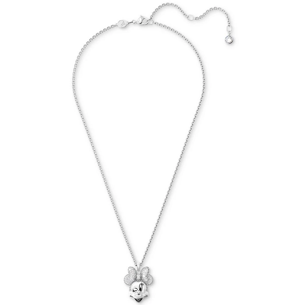 商品Swarovski|Silver-Tone Disney Minnie Mouse Crystal Pendant Necklace, 16-1/2" + 3" extender,价格¥1093,第2张图片详细描述