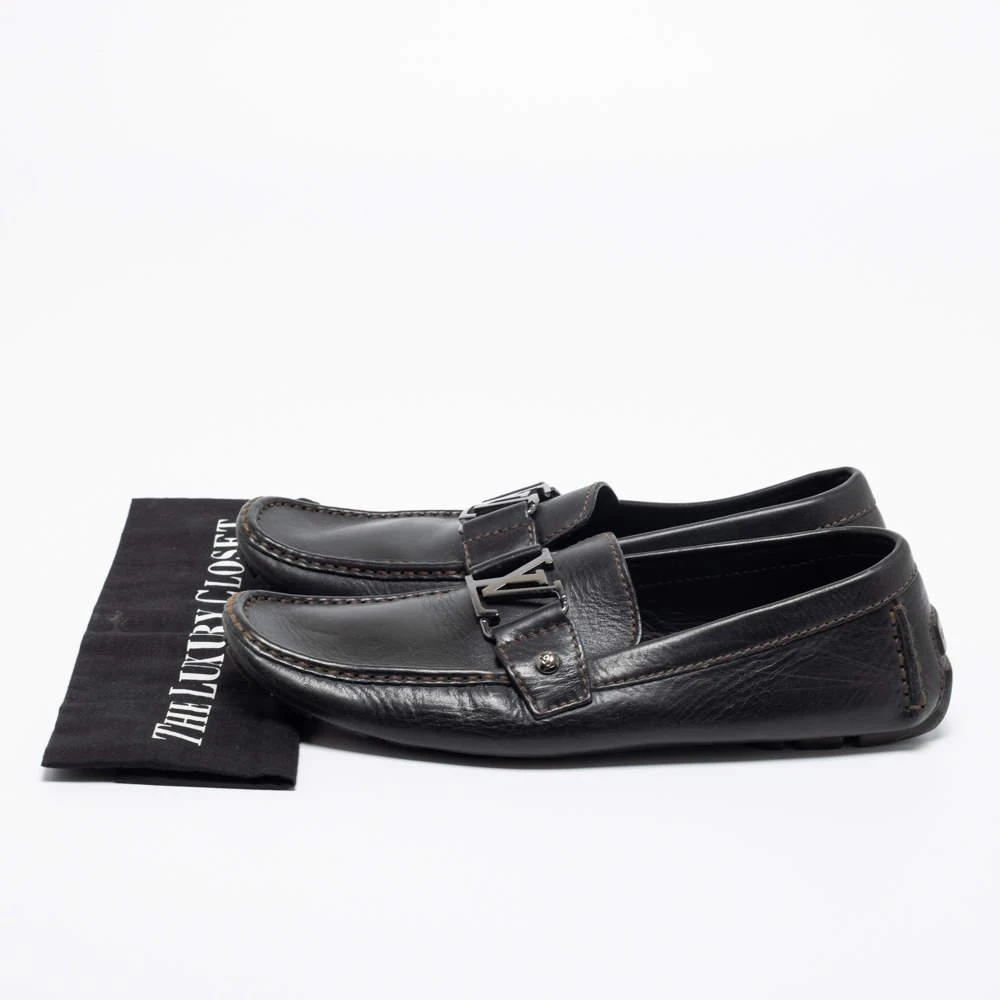 Louis Vuitton Black Leather Monte Carlo Loafers Size 42.5 商品