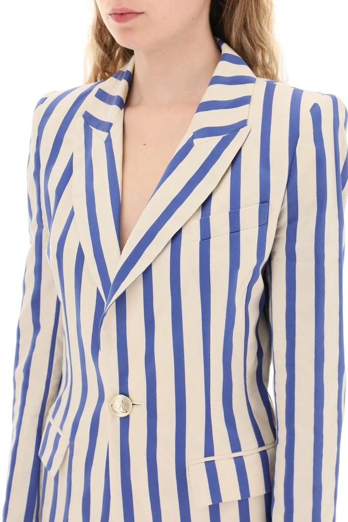 商品Vivienne Westwood|Vivienne Westwood Single Breasted Striped Blazer,价格¥4613,第4张图片详细描述