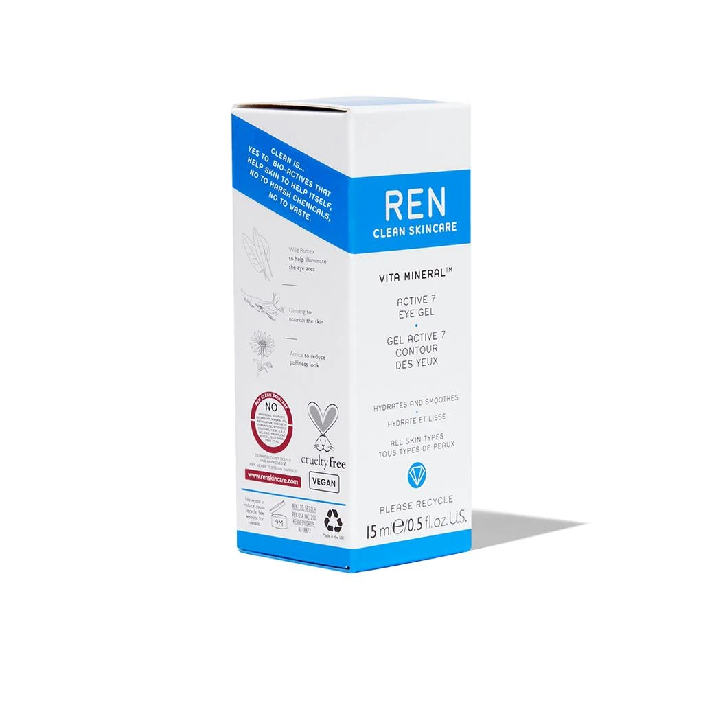 商品REN Clean Skincare|Vita Mineral™ Active 7 Eye Gel,价格¥274,第2张图片详细描述