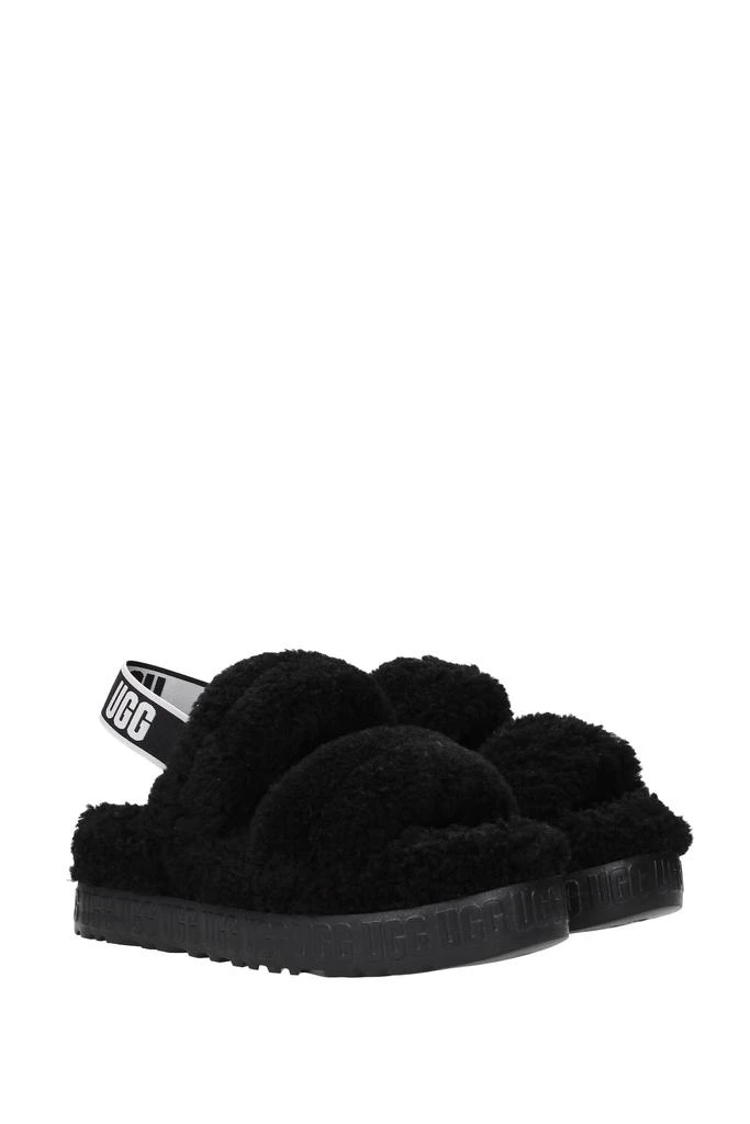 商品UGG|Sandals oh fluttita Sheepskin Black,价格¥590,第2张图片详细描述