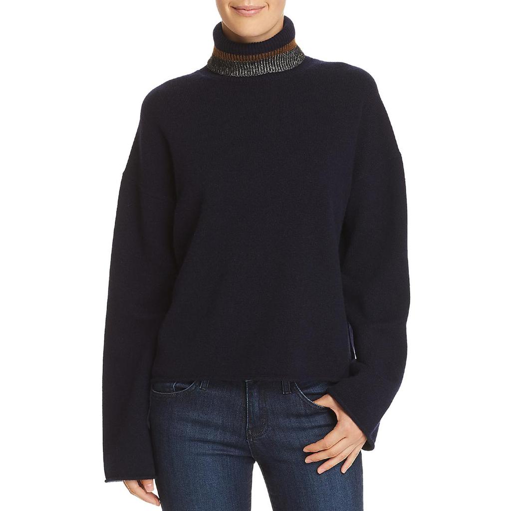 Theory Womens Cashmere Pullover Turtleneck Sweater商品第1张图片规格展示