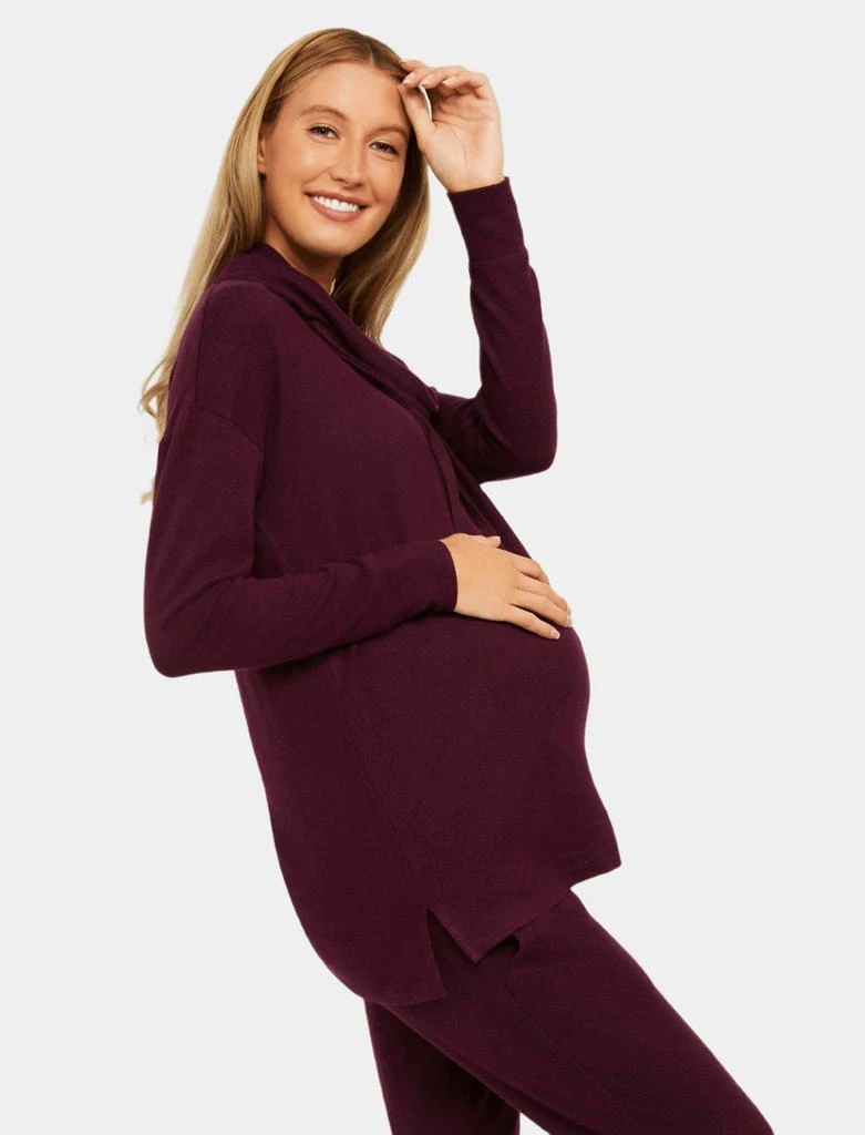 Hacci Cowl Neck Maternity Long Sleeve Tunic 商品