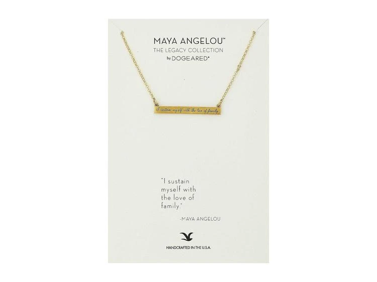 商品Dogeared|Maya Angelou: I Sustain Myself: ID Bar Necklace,价格¥546,第1张图片