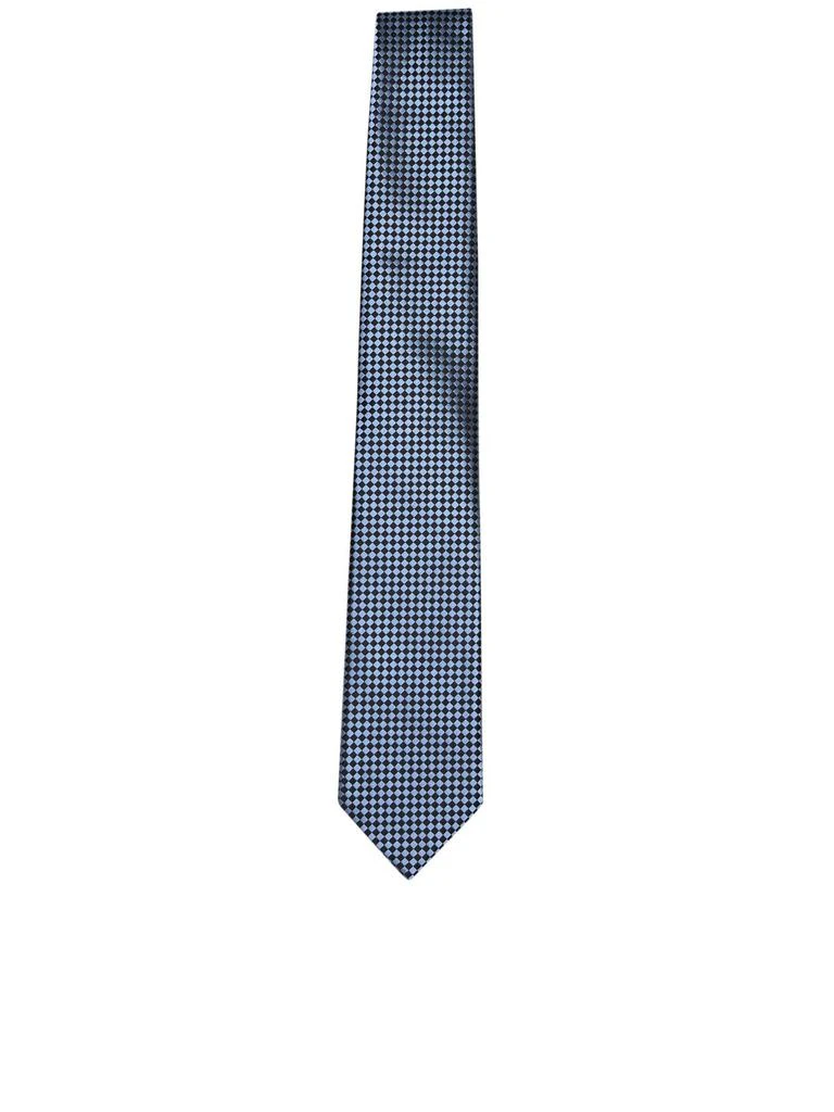 Z Zegna Z Zegna Check-Pattern Pointed Tip Tie from Cettire