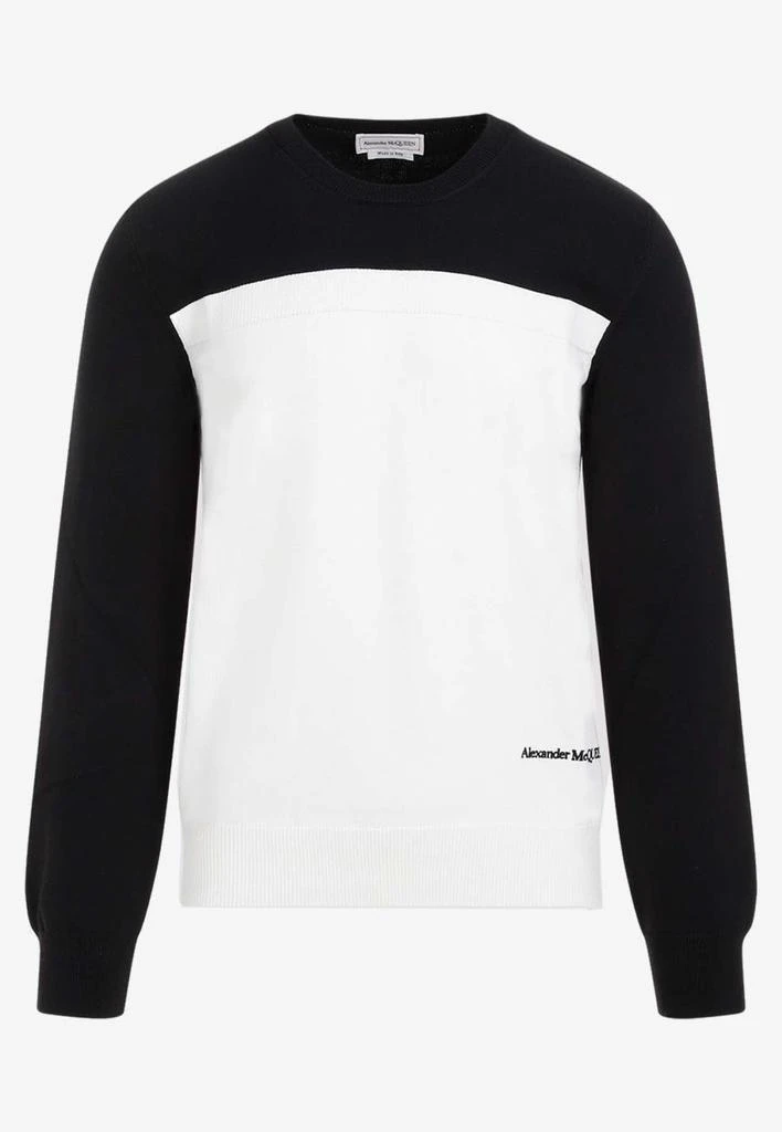 商品Alexander McQueen|Logo-Embroidered Pullover Sweatshirt,价格¥4386,第1张图片