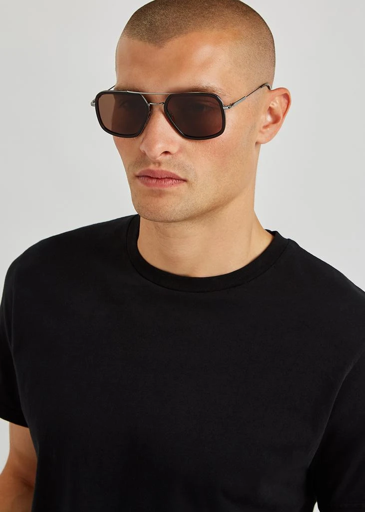 商品Prada|Silver-tone aviator-style sunglasses,价格¥2569,第4张图片详细描述
