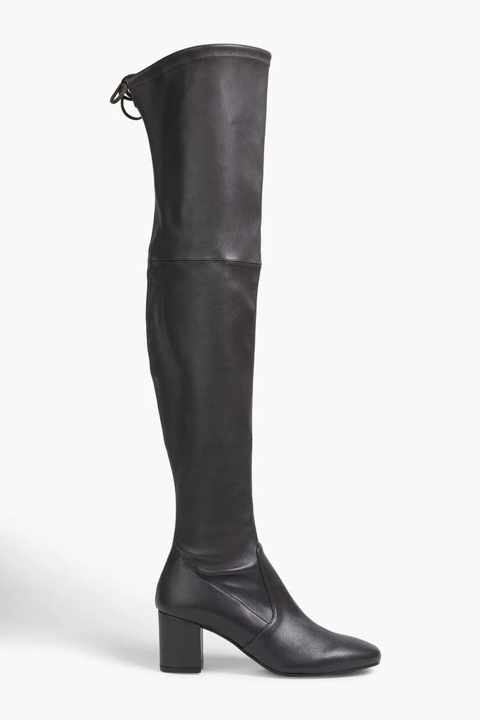 商品Stuart Weitzman|Genna 60 City glossed-leather thigh boots,价格¥2051,第1张图片