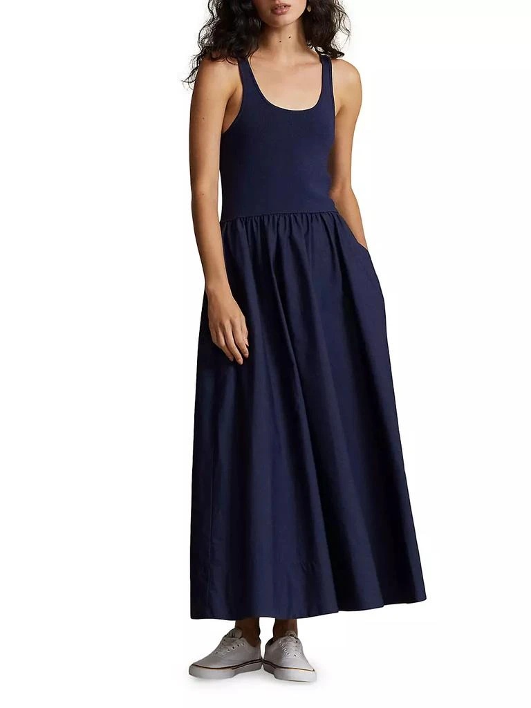 商品Ralph Lauren|Scoopneck Flared Midi-Dress,价格¥2967,第2张图片详细描述
