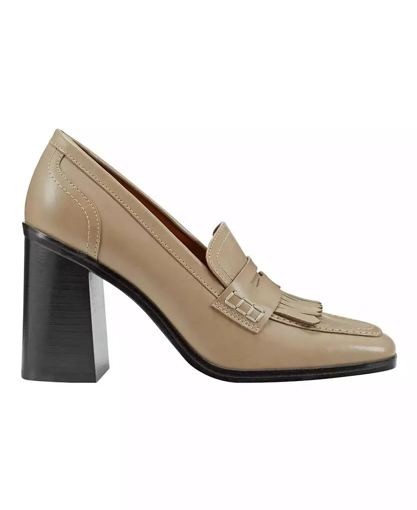 商品Marc Fisher|Women's Hamish Block Heel Square Toe Dress Loafers,价格¥267,第2张图片详细描述