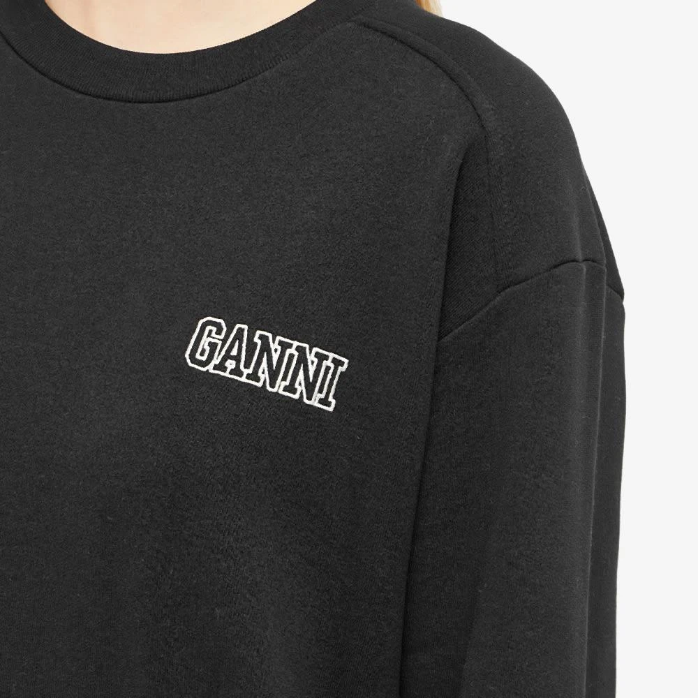 商品Ganni|GANNI Drop Shoulder Crew Sweat,价格¥762,第5张图片详细描述