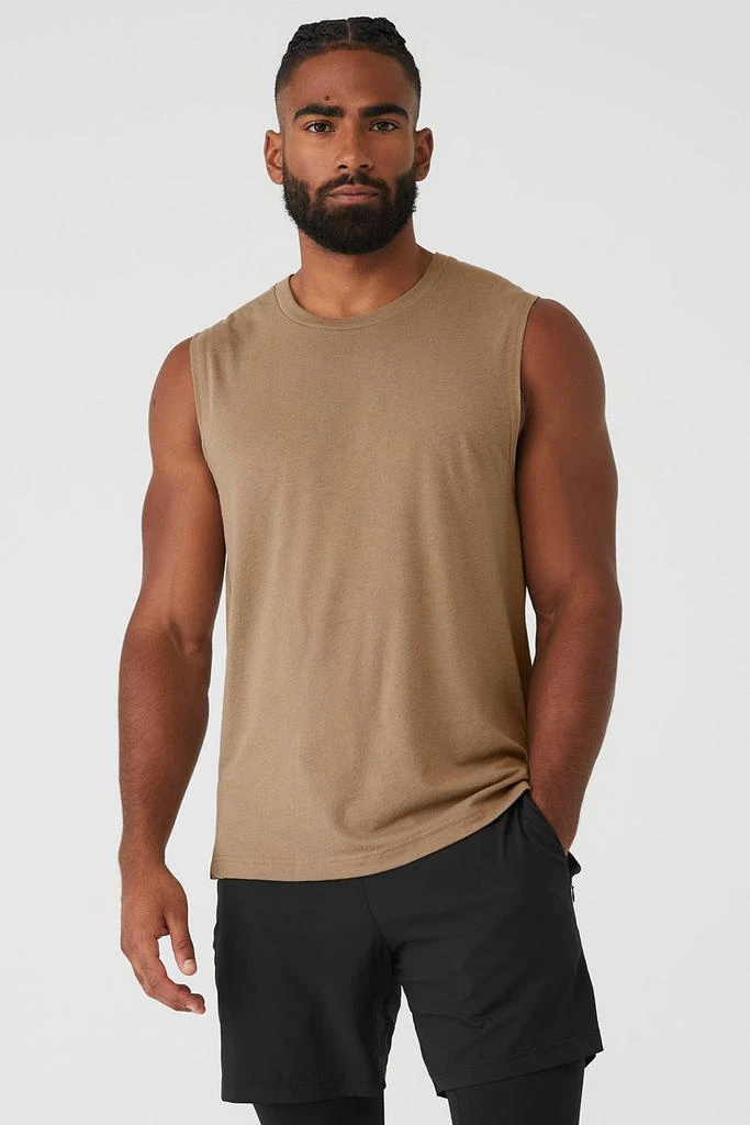 商品Alo|The Triumph Muscle Tank - Gravel,价格¥368,第1张图片