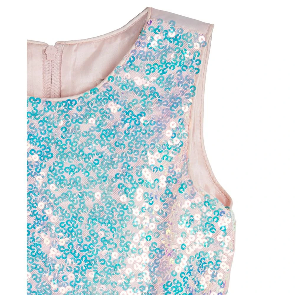 商品Rare Editions|Toddler Girls Sleeveless Sequin and Ombre Cascade Skirt Party Dress,价格¥247,第5张图片详细描述