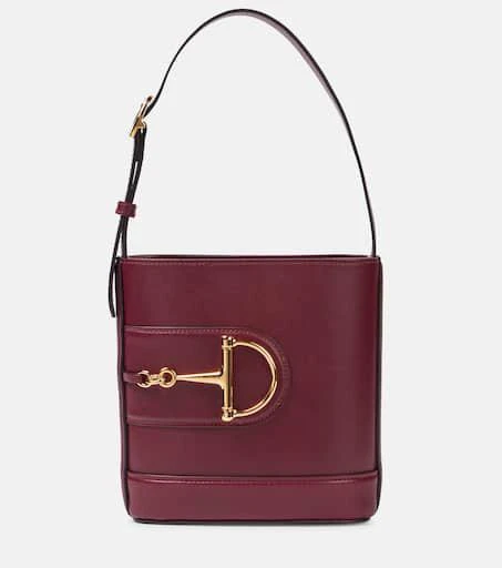 商品Gucci|Gucci 73 S号皮革水桶包,价格¥21285,第1张图片