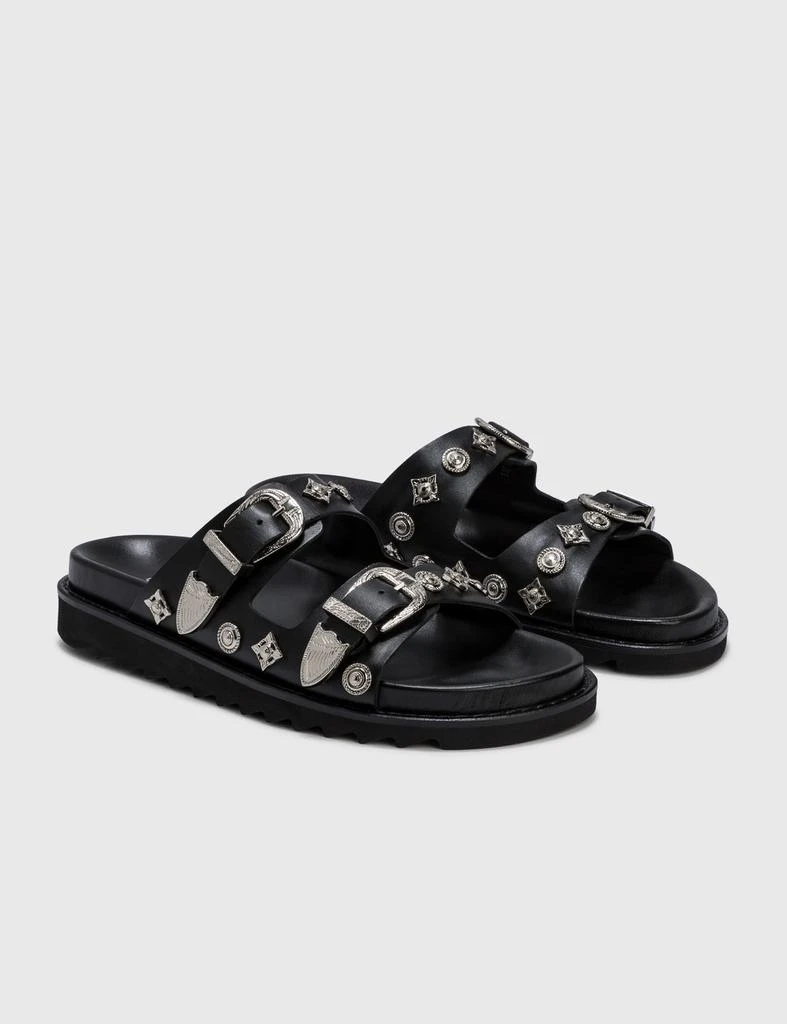 商品Toga Virilis|Studded Leather Slides,价格¥3303,第4张图片详细描述