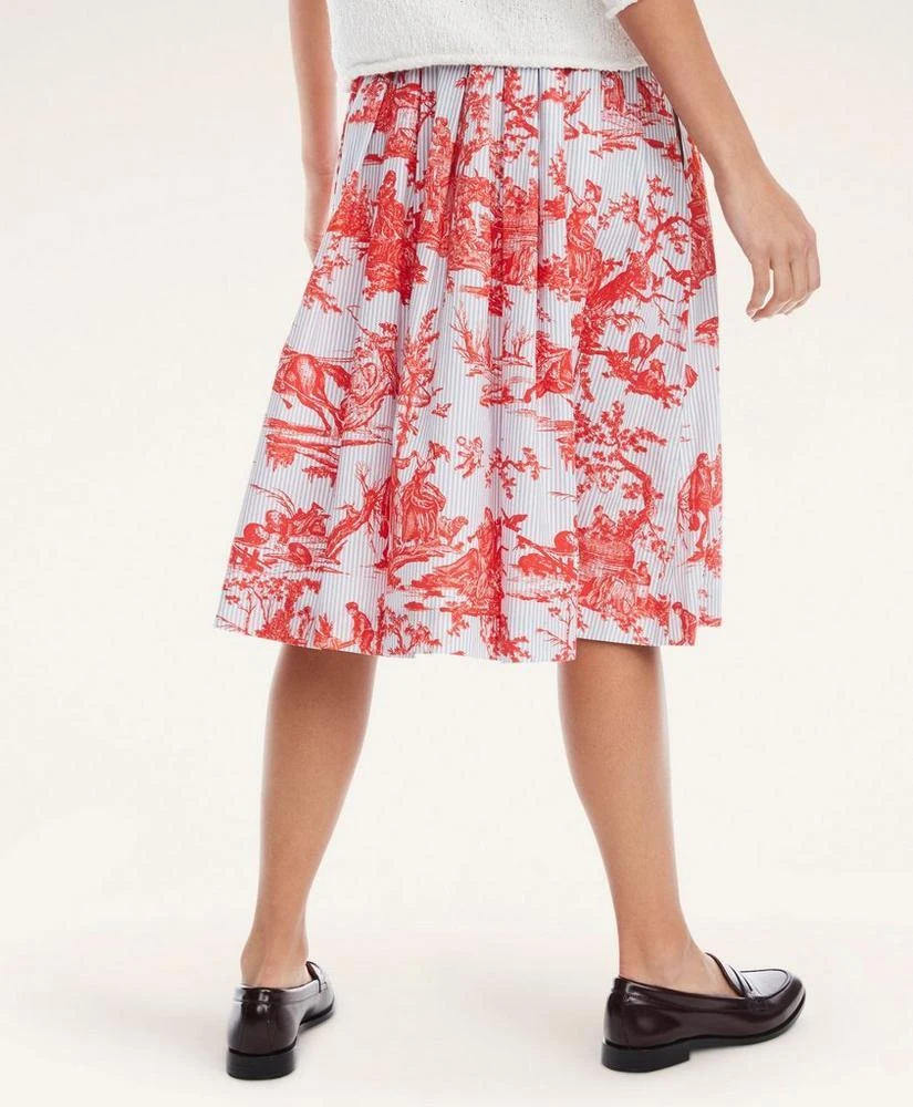 商品Brooks Brothers|Cotton Toile Flared Skirt,价格¥818,第3张图片详细描述