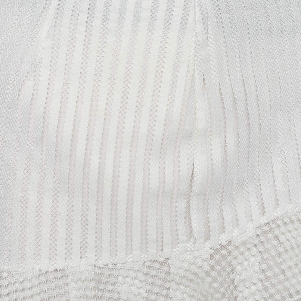 Just Cavalli White Lace Overlay Ruffle Tiered Skirt S商品第4张图片规格展示