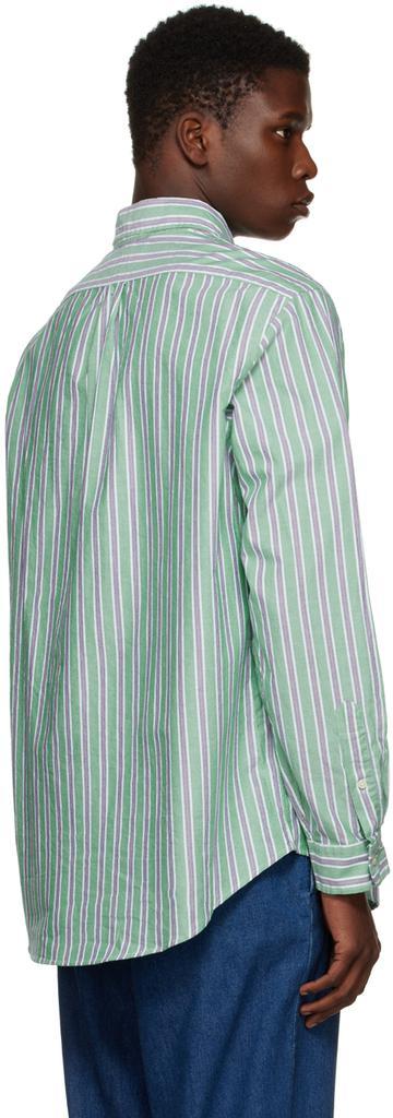 商品Ralph Lauren|Green Striped Shirt,价格¥805,第5张图片详细描述