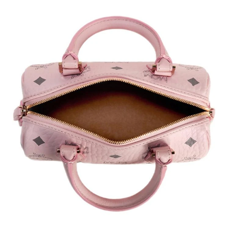 商品[国内直发] MCM|拉链开合 皮革 斜挎包 迷你 女款 轻雾粉,价格¥7172,第5张图片详细描述